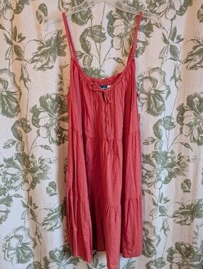 Old Navy Coral Tiered Sundress NWT
